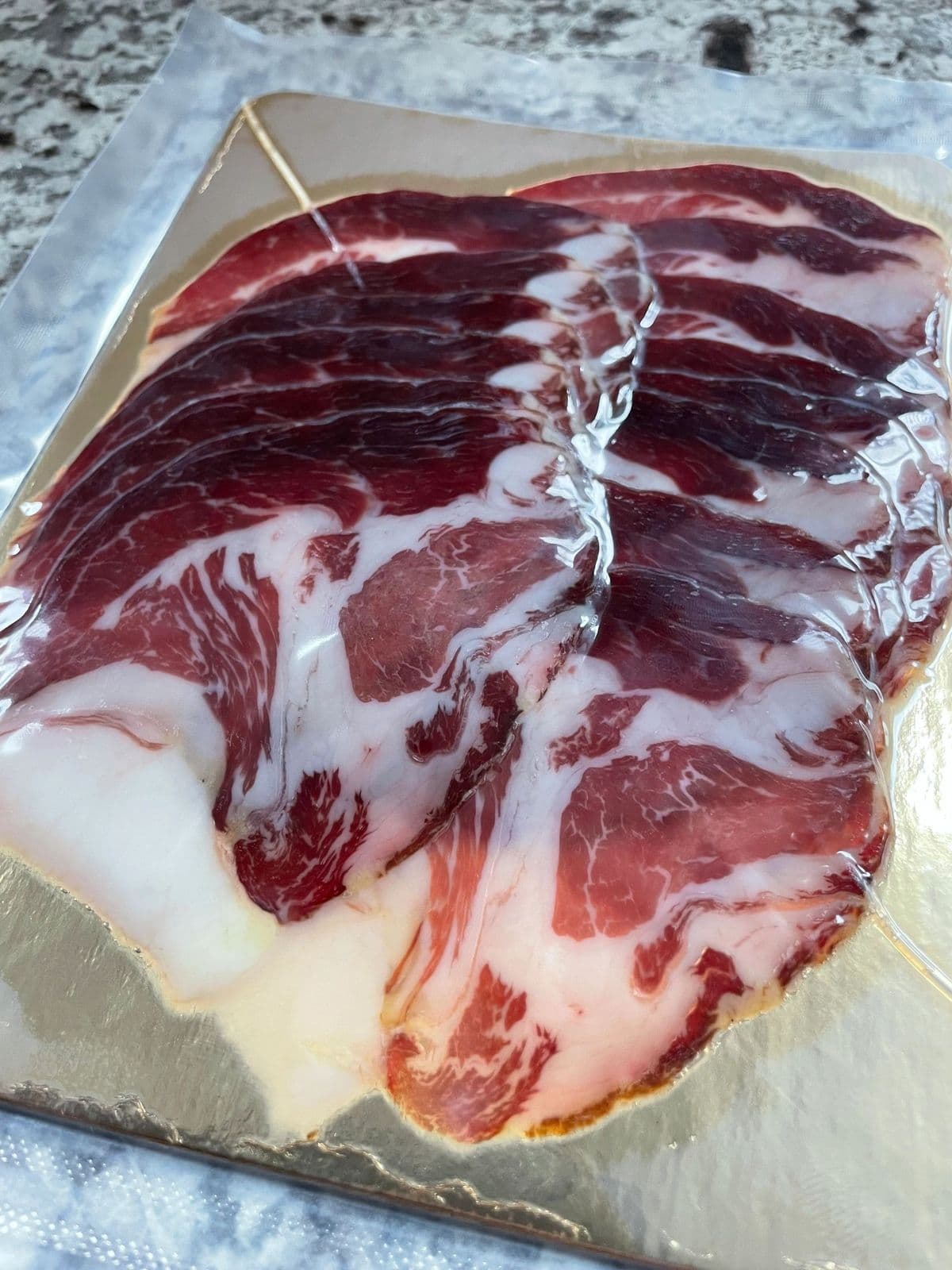 Thinly sliced Brickhouse Farm charcuterie